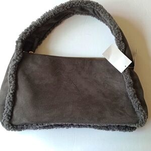 DIVIDED  H&M Brand New Faux fur Hobo bag.